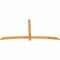 Ekena Millwork Bellingham Rough Sawn Timber Gable Bracket, Western Red Cedar, 96"W x 48"H x 2"D x 4"F, 12/12 Pitch GBW096X48X0204BEL00RWR - alternate 4
